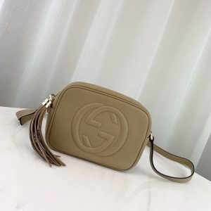 GUCCI SOHO DISCO CROSS BAG<br>구찌 소호 디스코 크로스백<br>[21x15x7cm 이태리가죽]