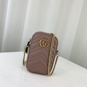 GUCCI GG MARMONT CHAIN BAG<br>구찌 GG 마몬트 체인백<br>[10.5x17x5cm 이태리가죽]