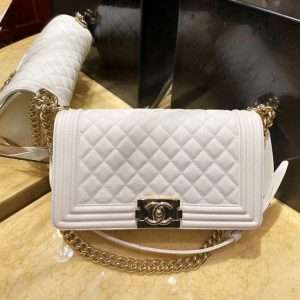 CHANEL BOY FLAP BAG <br>샤넬 보이 플랩 백<br>[25cm INCAS정품가죽 샴페인골드]