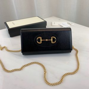 GUCCI 1955 HORSEBIT WOC<br>구찌 1955 홀스빗 WOC<br>[19x10x2.5cm 이태리가죽]