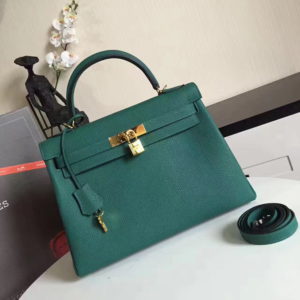 HERMES KELLY BAG GOLD<br>에르메스 금장 켈리 백<br>[32x23x12]