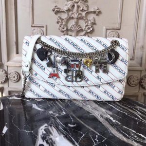 BALENCIAGA BB ROUND M CHARMS<br> 발렌시아가 BB 라운드 숄더백