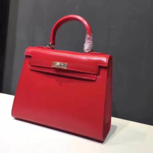 HERMES KELLY GOLD BOX BAG<br>에르메스 켈리 금장 박스 백<br>[28x20cm]