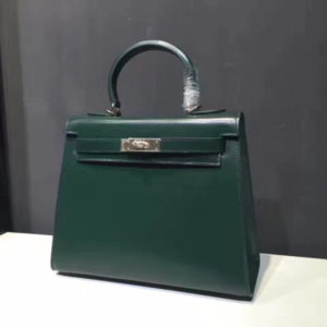 HERMES KELLY GOLD BOX BAG<br>에르메스 켈리 금장 박스 백<br>[28x20cm]