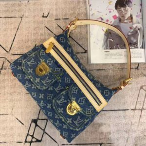 LOUIS VUITTON MONOGRAM DENIM BAGGY BAG<br>루이비통 모노그램 데님 베기 백<br>[30x19x10cm]