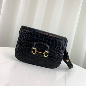 GUCCI 1955 HORSEBIT SHOULDER BAG<br>구찌 1955 홀스빗 숄더 백<br>[25x18x8cm 이태리가죽]