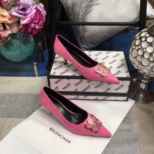 BALENCIAGA VELVET MID HEEL<br>발렌시아가 벨벳 BB 미드힐<br><i>35-39 SIZE 굽높이 4cm</i>