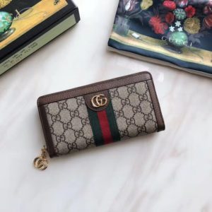 GUCCI OPHIDIA GG WALLET<br>구찌 오피디아 GG 지퍼장지갑<br><i>19×10.5×2.5cm</i>