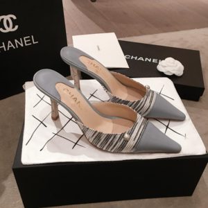 CHANEL MESH GRADATION PUMPS<br>샤넬 메쉬 그라데이션 펌프스 슬리퍼<br><i>35-40 SIZE 굽7cm</i>