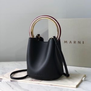 MARNI PANNIER BUCKET BAG<br>마르니 패니어 버킷 백<br>[17x19x15cm 이태리가죽]