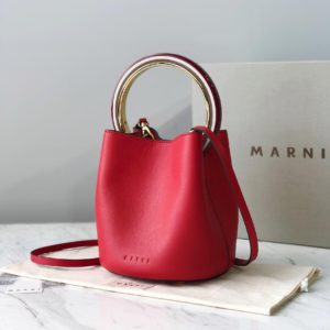 MARNI PANNIER BUCKET BAG<br>마르니 패니어 버킷 백<br>[17x19x15cm 이태리가죽]