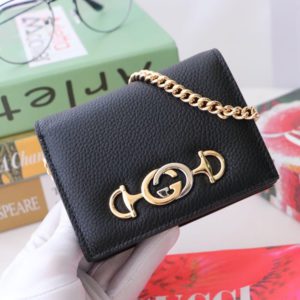 GUCCI ZUMI LEATHER WALLET<br>구찌 주미 레더 지갑<br><i>11×8.5×2.5cm</i>