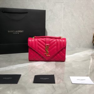 YSL ENVELOPE SHOULDER BAG<br>입생로랑 엔벨로프 숄더백<br><i>21x13x6cm 이태리소가죽</i>