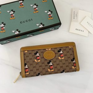 GUCCI X DISNEY ZIPPER WALLET<br>구찌 X 디즈니 지퍼 장지갑<br><i>19×10.5x20cm 소가죽</i>