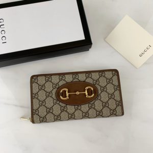 GUCCI 1955 HORSEBIT ZIPPER WALLET<br>구찌 1955 홀스빗 지퍼 지갑<br><i>19×10.5x2cm 이태리가죽</i>