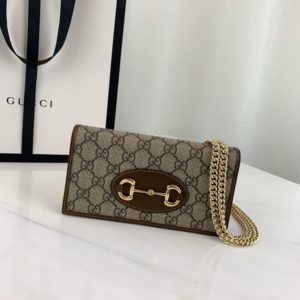 GUCCI 1955 HORSEBIT CHAIN WALLET 구찌 1955 홀스빗 체인 지갑