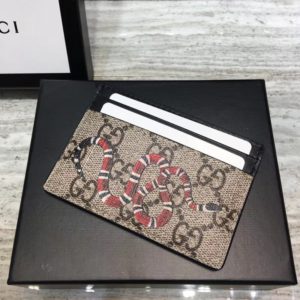 GUCCI GG SUPREME CARD WALLET<br>구찌 GG 수프림 카드 지갑<br><i>10x7cm</i>