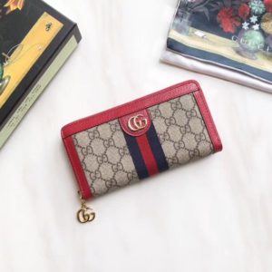 GUCCI OPHIDIA GG WALLET<br>구찌 오피디아 GG 지퍼장지갑<br><i>19×10.5×2.5cm</i>