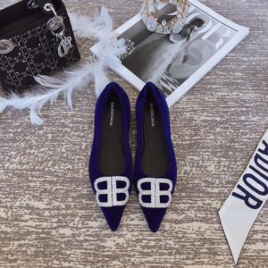 BALENCIAGA KNIFE BB FLAT BALLERINAS<br>발렌시아가 발레리나 슈즈<br><i>35-39 SIZE 이태리가죽</i>