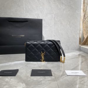 YSL BECKY SHOULDER BAG<br>입생로랑 백키 숄더백<br><i>22.5×14.5×5 이태리소가죽</i>