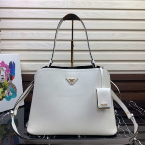 PRADA SAFFIANO MATINEE SHOPPING BAG<br>프라다 사피아노 마티네 쇼핑백<br>[35.5x26x16cm 사피아노가죽]