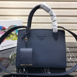 PRADA SAFFIANO CUIR CITY CARF MONOCHROME TOP HANDLE BAG<br>프라다 사피아노 모노크롬 탑핸들백<br>[26x20x13.5cm 사피아노가죽]