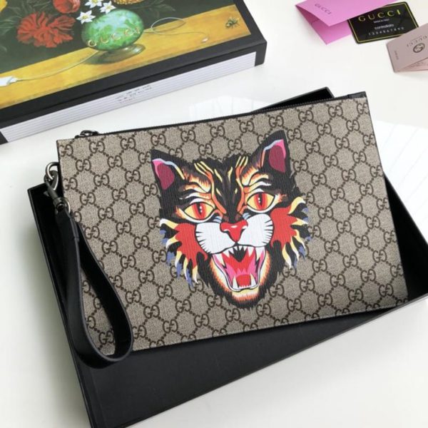 GUCCI GG SUPREME CLUTCH BAG 구찌 GG 클러치 백