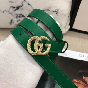 GUCCI GG LEATHER BELT<br>구찌 GG 가죽 벨트<br><i>폭 2cm 이태리소가죽</i>