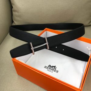 HERMES H LOGO LEATHER BELT<br>에르메스 H 로고 가죽 벨트<br><i>폭3.2cm 이태리소가죽</i>