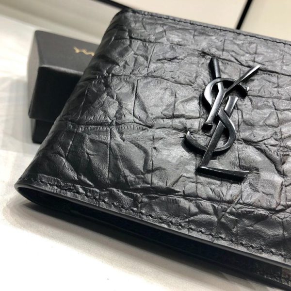 YSL LOGO LEATHER WALLET 입생로랑 로고 레더 지갑