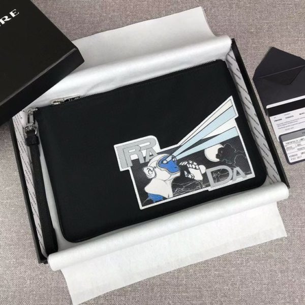 PRADA CANVAS CLUTCH BAG 프라다 캔버스 클러치 백