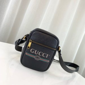 GUCCI LOGO PRINT CROSS BAG 구찌 로고 프린트 크로스백