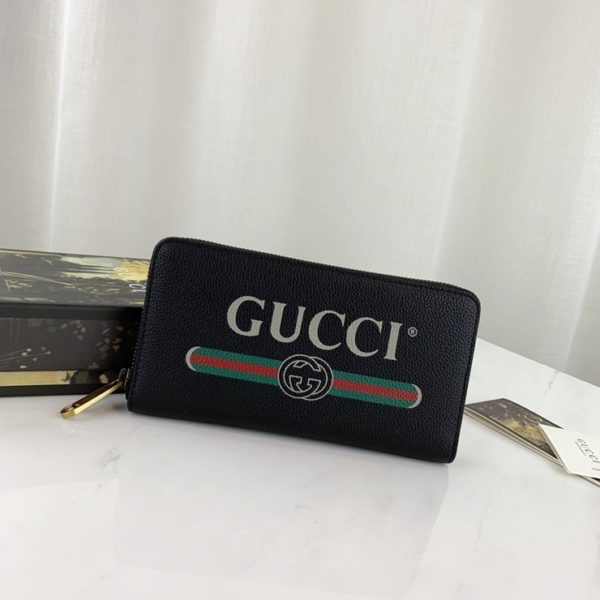 GUCCI GG LOGO ZIPPER WALLET 구찌 GG 로고 지퍼지갑