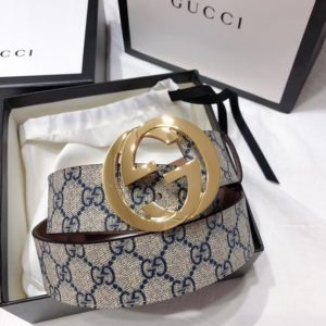 GUCCI LOGO LEATHER BELT<br>구찌 로고 가죽 벨트<br><i>폭3.8cm 이태리소가죽</i>