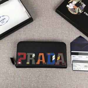 PRADA SAFFIANO ZIPPER WALLET 프라다 사피아노 지퍼 지갑