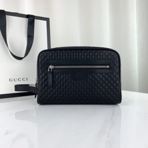 GUCCI SIGNATURE SSIMA POUCH 구찌 시그니처 씨마 파우치