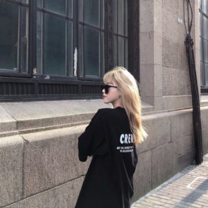 Balenciaga X Crew Print Oversized T-Shirt 발렌시아가 라지핏 프린트 티셔츠