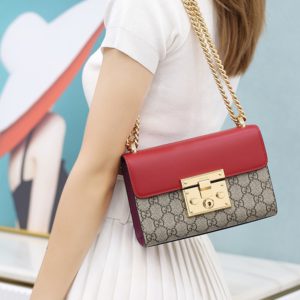 [GUCCI] Gucci Padlock GG Supreme Shoulder Bag 구찌 패드 락 GG 슈프림 숄더백