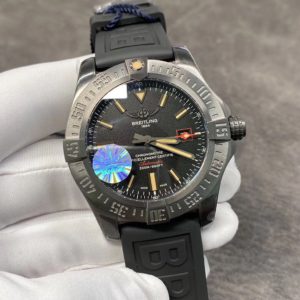 [BREITLING] 브라이틀링 어벤저 블랙 버드 티타늄 케이스 블랙 다이얼 블랙 러버 스트랩 Avenger BlackBird GF 1:1 Best Edition Titanium Case Black Dial on Black Rubber Strap