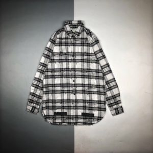 OFF-WHITE CO VIRGIL ABLOH 오프화이트 버질아블로 클래식 체크 남방 [그레이]