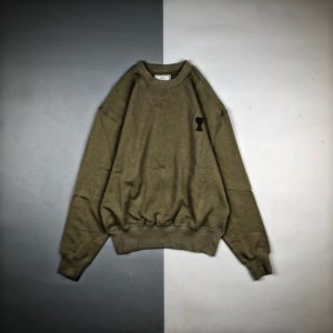 [ALEXANDRE MATTIUSSI] AMI 아미 로고 자수 포인트 오버사이즈 스웨트셔츠 AMI DE COEUR PATCH SWEATSHIRT