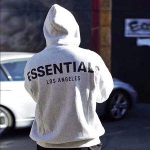 [FEAR OF GOD] 피어오브갓 에센셜 3M 반사 긴팔 스웻 셔츠 후드 티셔츠 LOS ANGELES LIMITED FOG ESSENTIALS