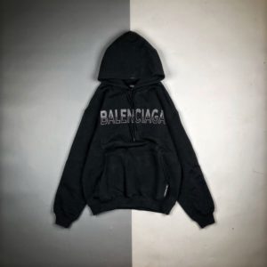 [BALENCIAGA] 발렌시아가 20FW 로고 자수 후드 티셔츠