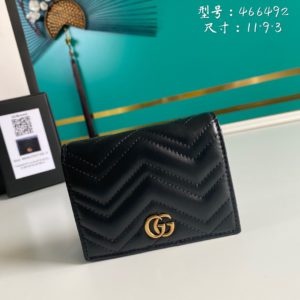 [GUCCI] 구찌 GG 마몽트 마틀라세 카드지갑 466492