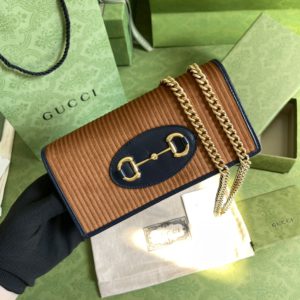 [GUCCI] 구찌 홀스빗 1955 시리즈 코듀로이 핸드백