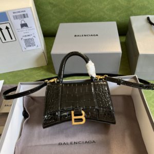 [BALENCIAGA × GUCCI] 발렌시아가 x 구찌 5928331 아워글래스 미니 탑 핸들백