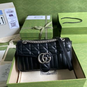 [GUCCI] 구찌 GG 마몽 스몰 마틀라세 숄더백 443497