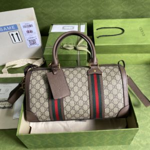 [GUCCI] 구찌 GUCCI 웹 스트라이프 더플백 645017 GU01818