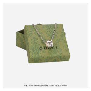 [GUCCI] 구찌 22SS 더블 G 트랜스퍼 링 네크리스