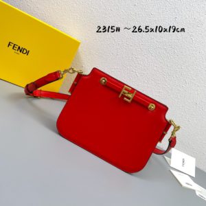 [FENDI] 펜디 터치 브라운 가죽백 크로스백 숄더백 TOUCH CROSSBODY BAG 8BT349